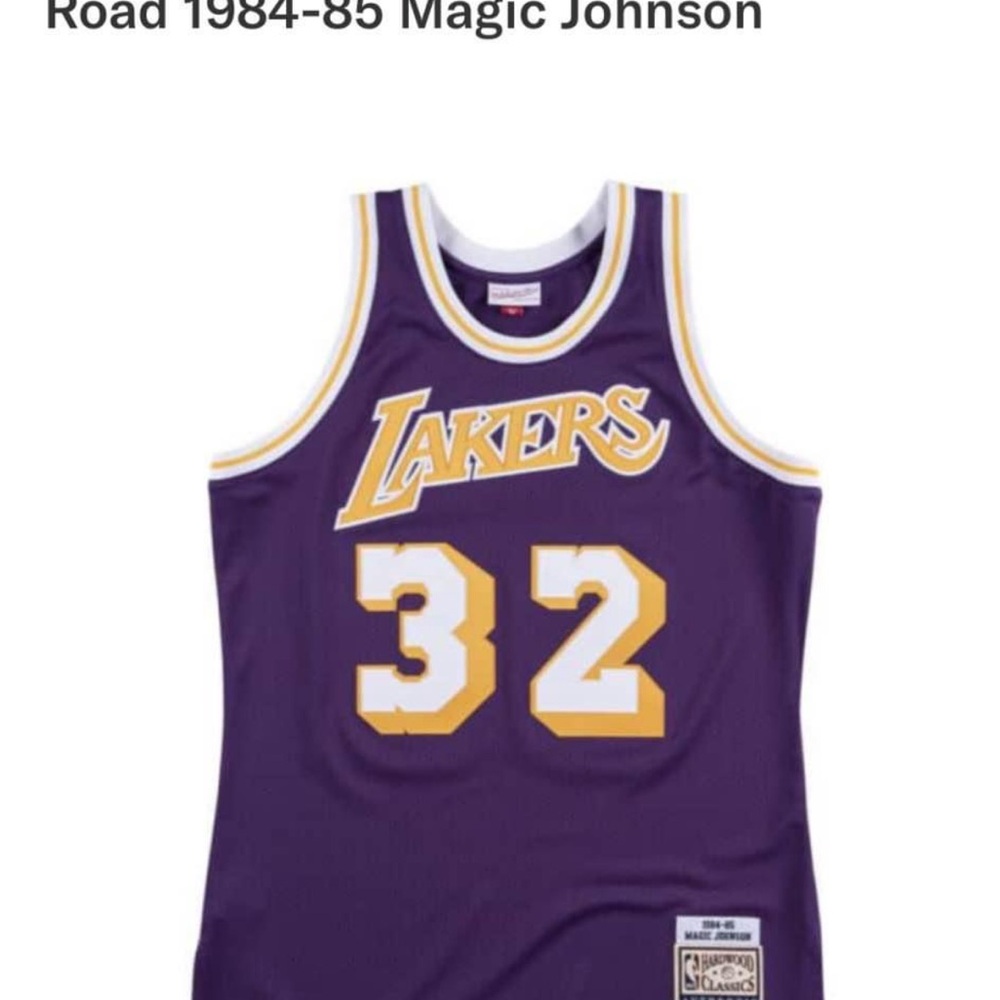 NWT Mitchell & Ness Purple Lakers Jersey XL